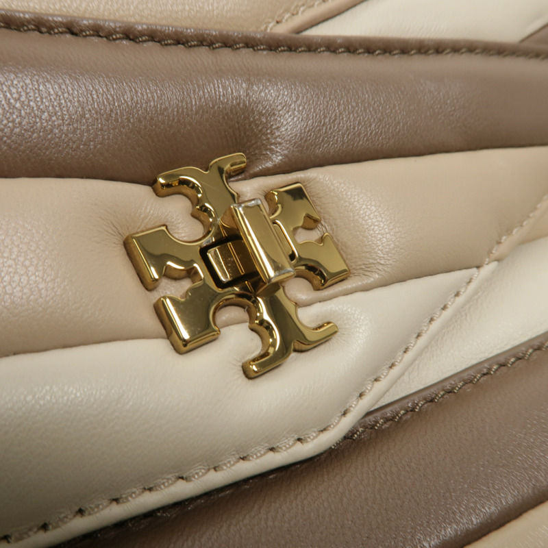 Tory Burch 羊皮皮革Kira Chevron Colorblock手挽肩背兩用袋-8