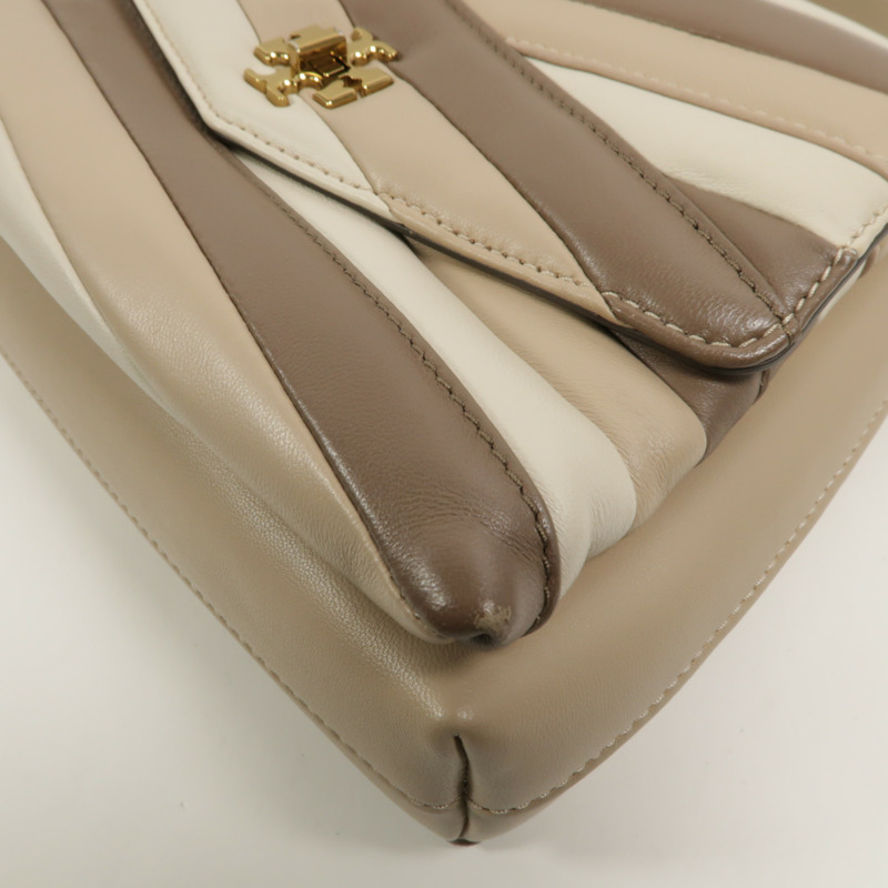 Tory Burch 羊皮皮革Kira Chevron Colorblock手挽肩背兩用袋-9