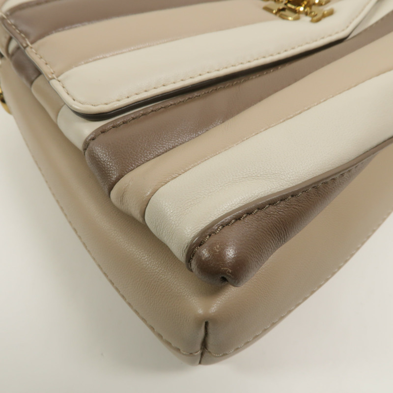 Tory Burch 羊皮皮革Kira Chevron Colorblock手挽肩背兩用袋-10
