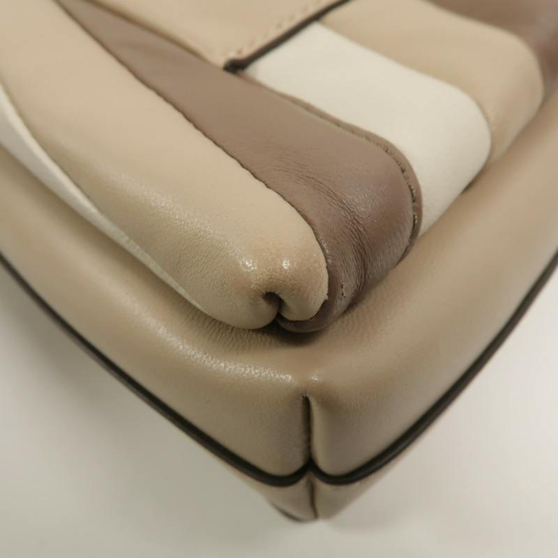 Tory Burch 羊皮皮革Kira Chevron Colorblock手挽肩背兩用袋-11