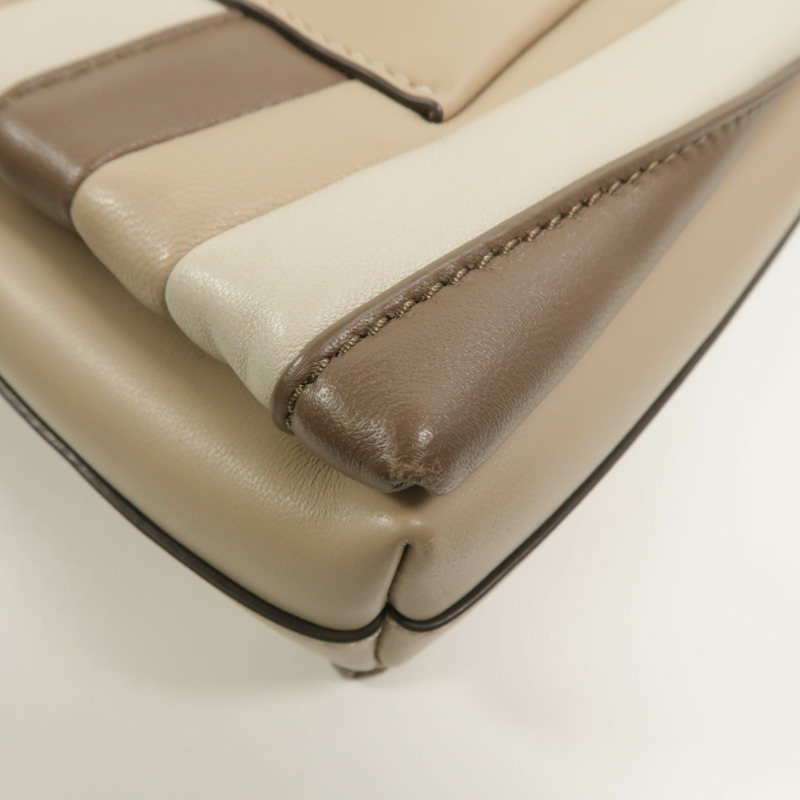 Tory Burch 羊皮皮革Kira Chevron Colorblock手挽肩背兩用袋-12