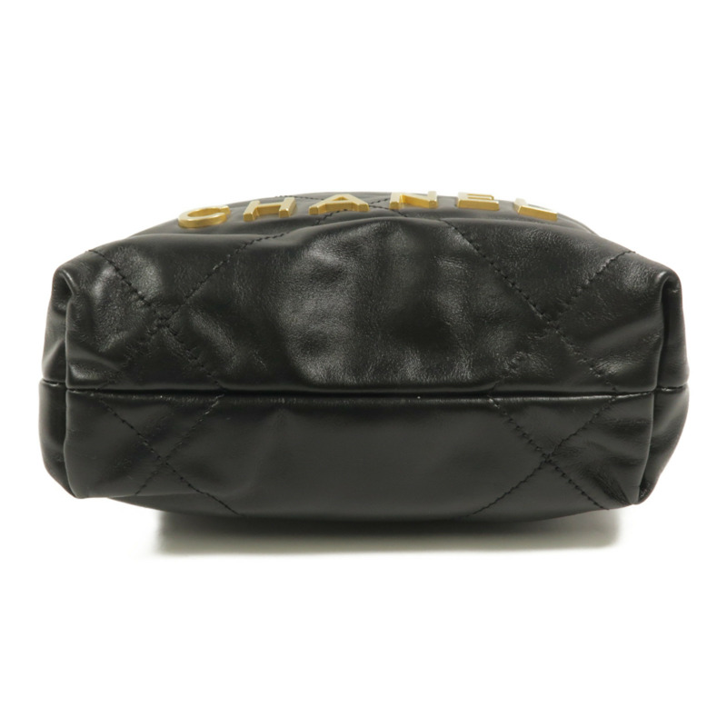 CHANEL 牛皮皮革22 Mini鏈帶肩背袋-3