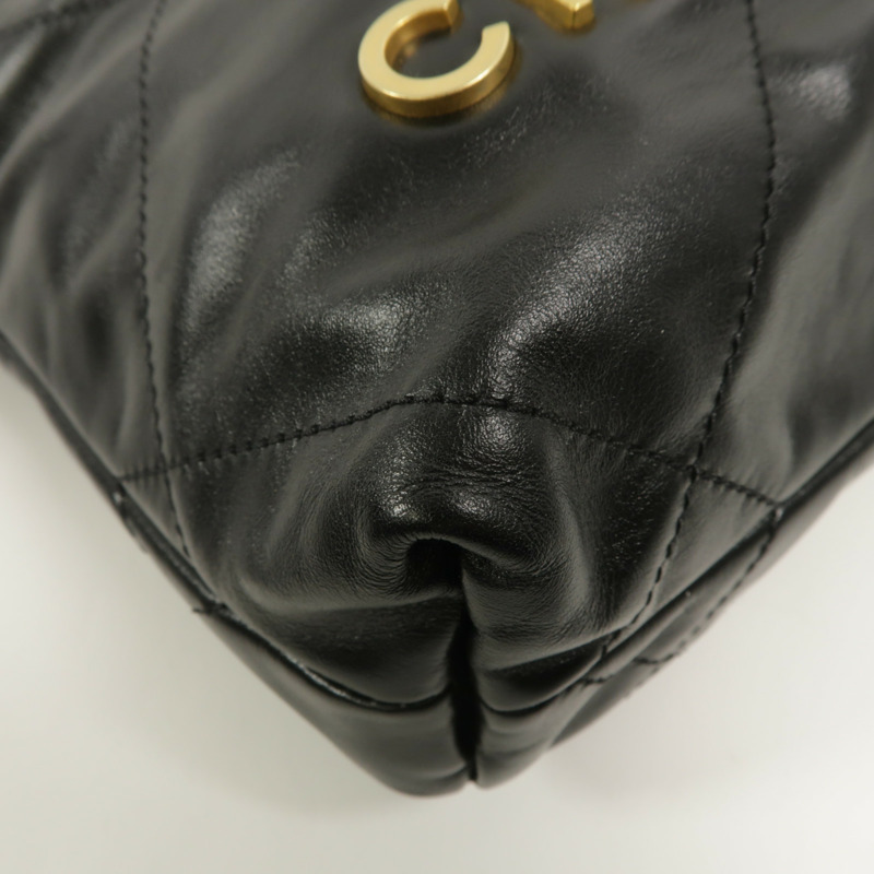 CHANEL 牛皮皮革22 Mini鏈帶肩背袋-11