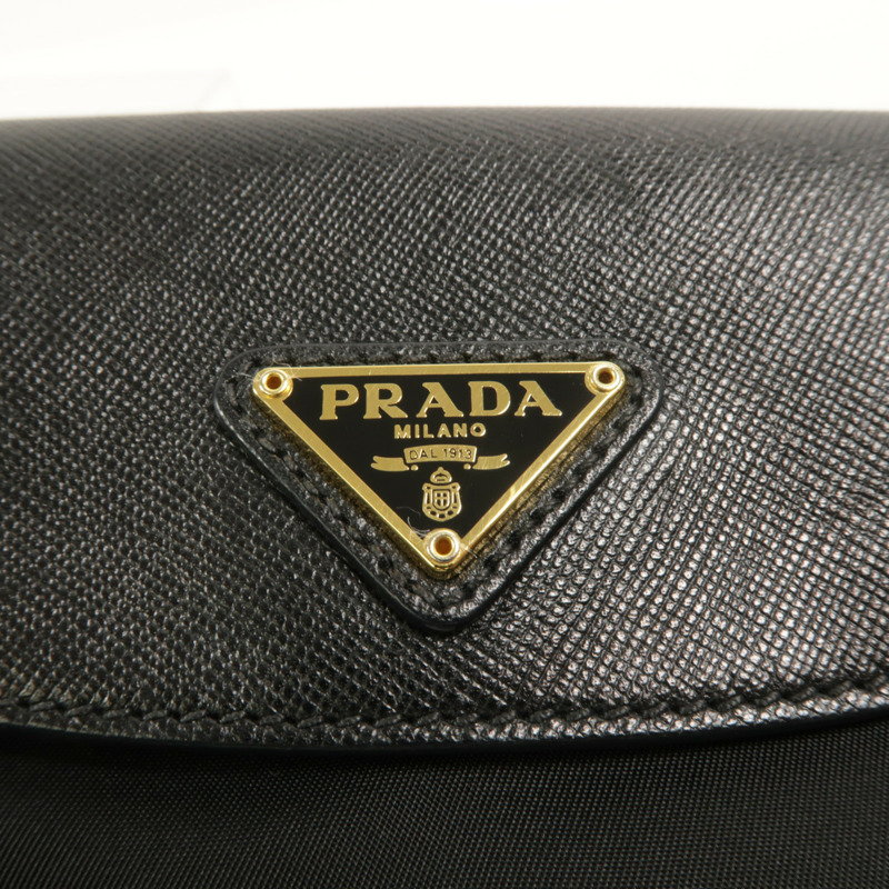 PRADA 尼龍Chain Pouch Shoulder Bag鏈帶肩背袋-7