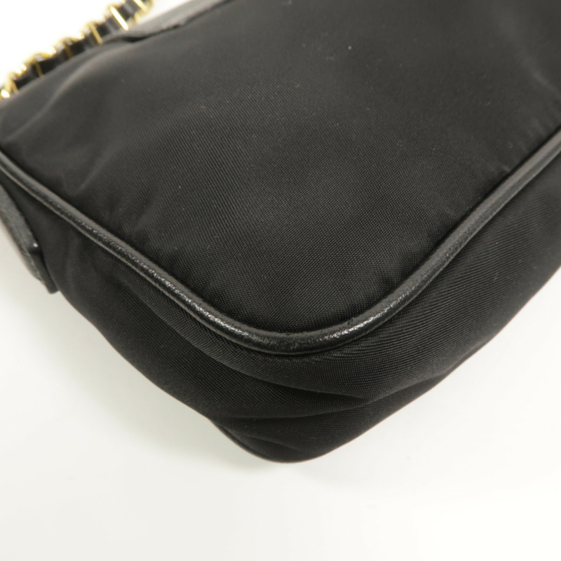 PRADA 尼龍Chain Pouch Shoulder Bag鏈帶肩背袋-11