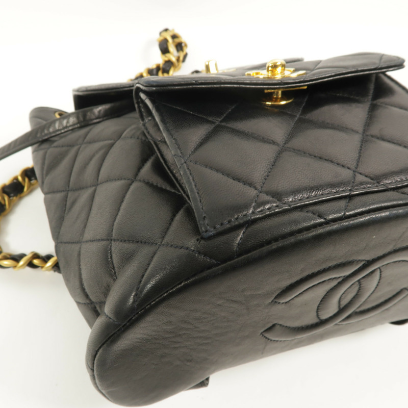 CHANEL 牛皮皮革Vintage Duma Backpack背包-11