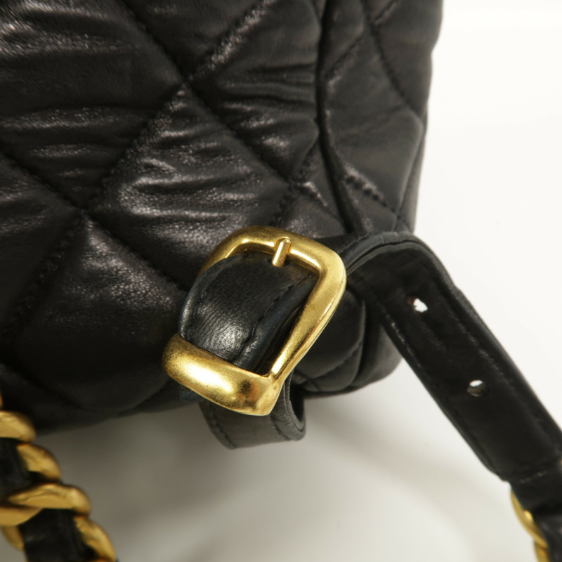 CHANEL 牛皮皮革Vintage Duma Backpack背包-14