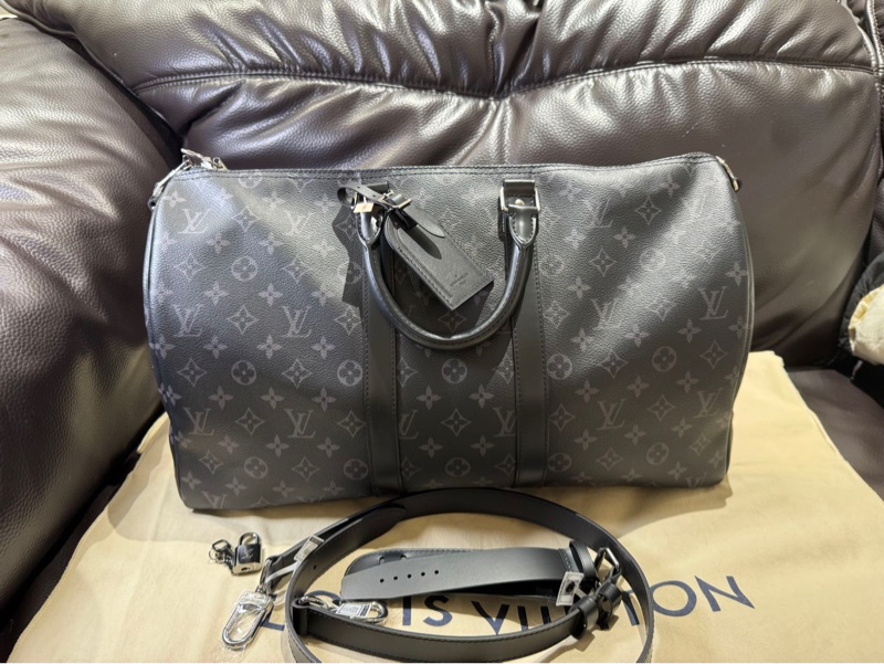 Louis Vuitton Keepall Bandoulière  45 公分 晶片款-5