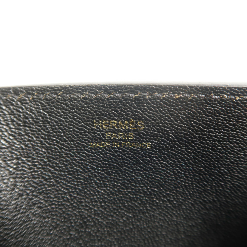 HERMES Togo皮革Perspective Cavaliere 21肩背袋Noir-5
