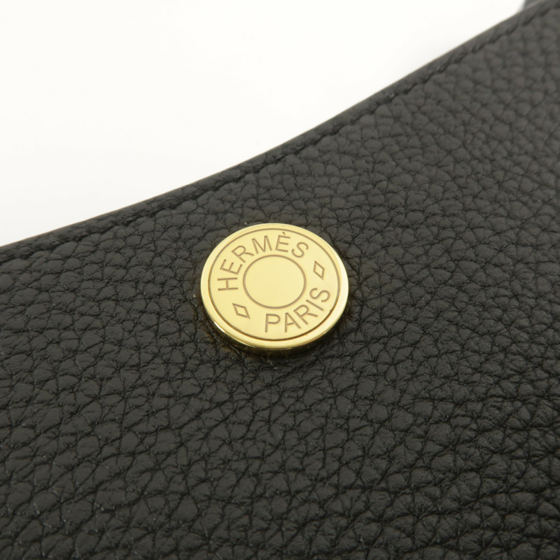HERMES Togo皮革Perspective Cavaliere 21肩背袋Noir-8
