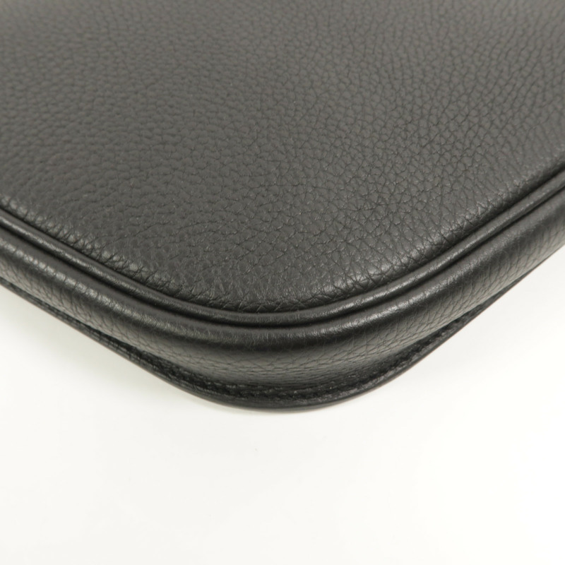 HERMES Togo皮革Perspective Cavaliere 21肩背袋Noir-9