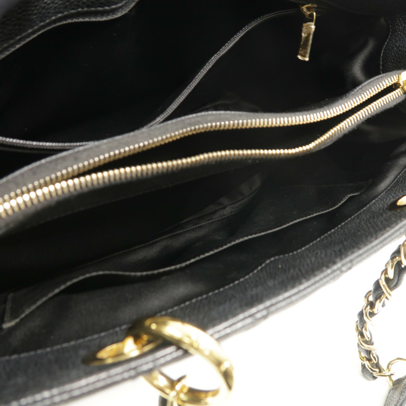 CHANEL 牛皮皮革GST鏈帶肩背袋-4