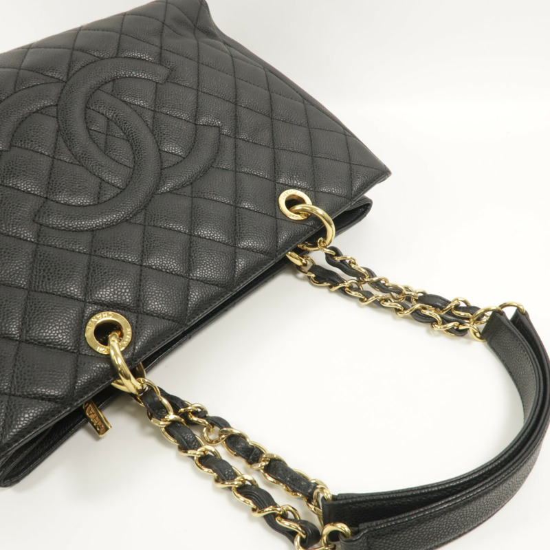 CHANEL 牛皮皮革GST鏈帶肩背袋-7