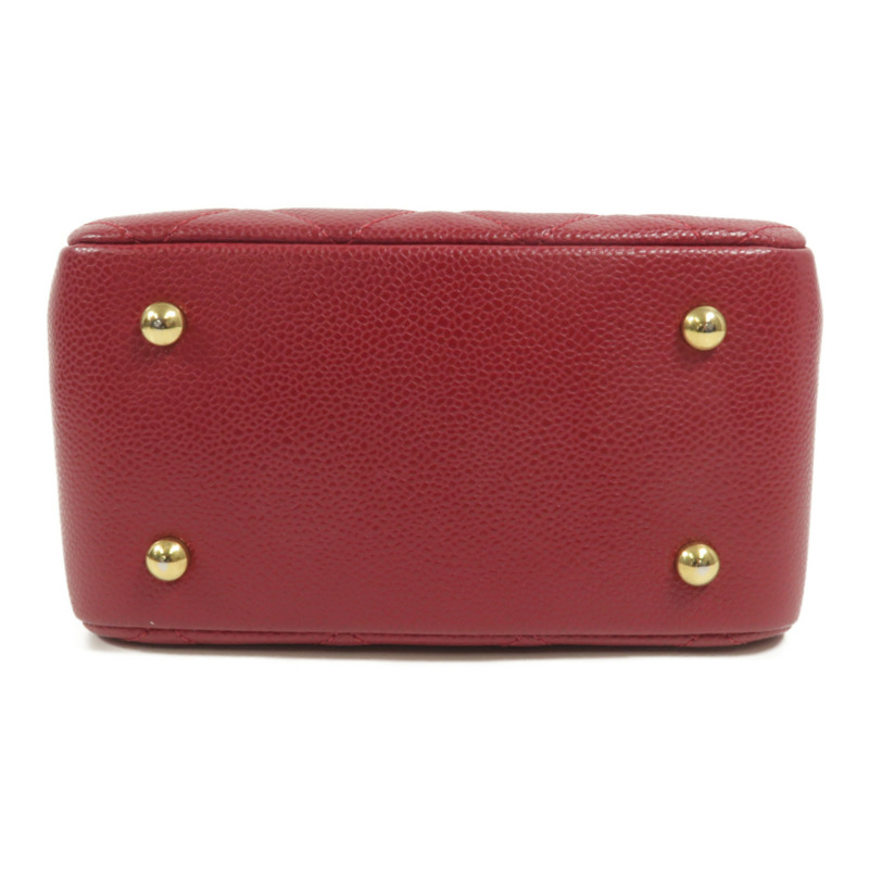 CHANEL 牛皮皮革Top Handle Camera Bag鏈帶肩背袋-3