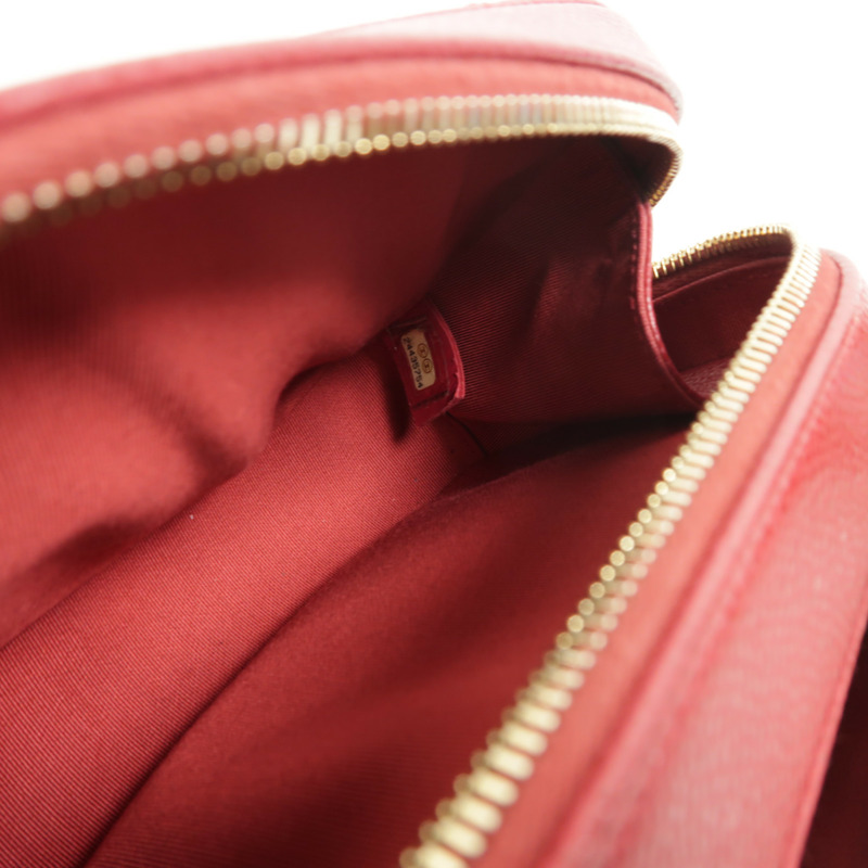 CHANEL 牛皮皮革Top Handle Camera Bag鏈帶肩背袋-4