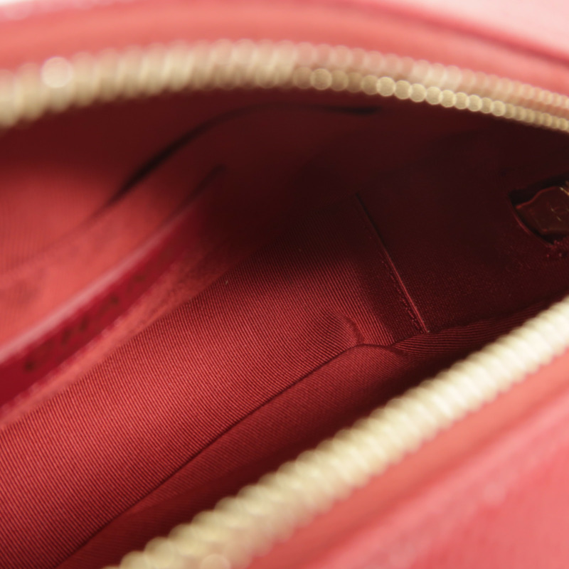 CHANEL 牛皮皮革Top Handle Camera Bag鏈帶肩背袋-5