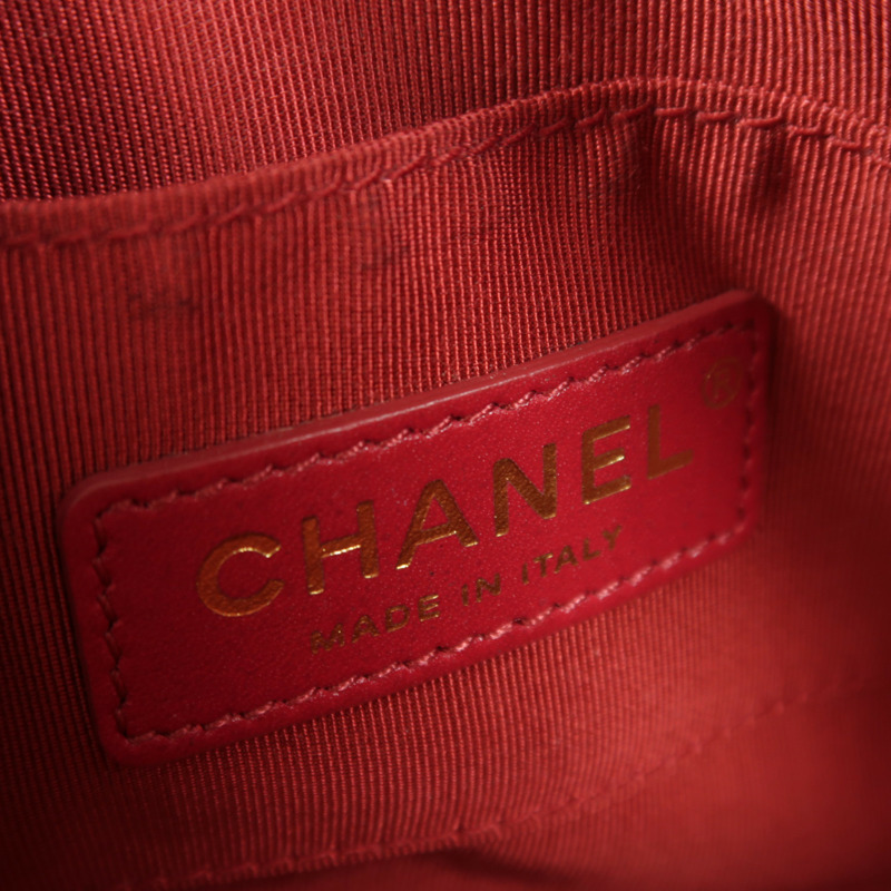 CHANEL 牛皮皮革Top Handle Camera Bag鏈帶肩背袋-6