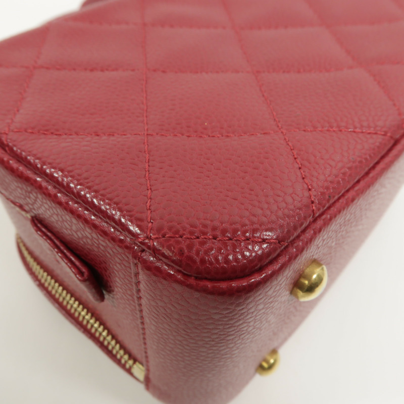 CHANEL 牛皮皮革Top Handle Camera Bag鏈帶肩背袋-15