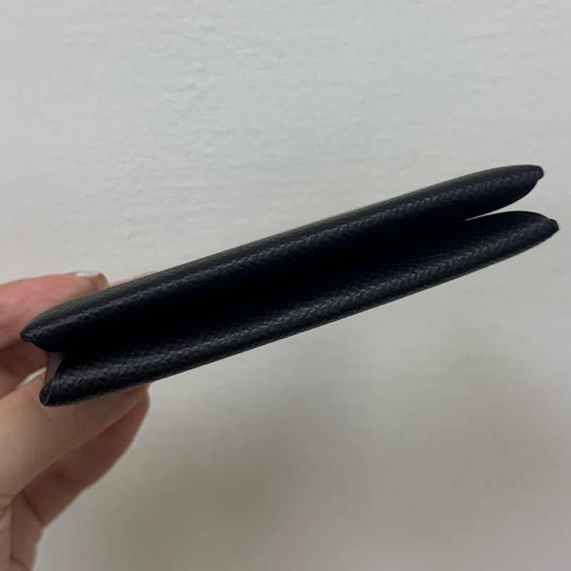 HERMES黑銀CALVI卡包-4