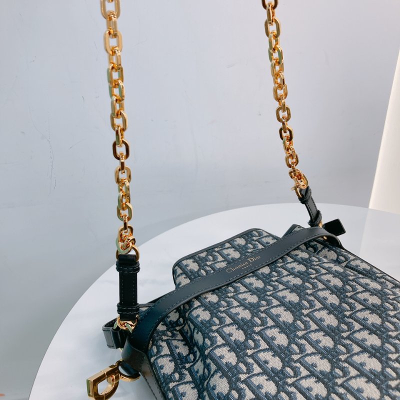 MS0692	Christian Dior迪奧經典花紋兩用包包  Cest Dior Bucket Medium Oblique Navy-12