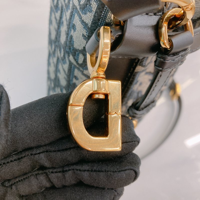 MS0692	Christian Dior迪奧經典花紋兩用包包  Cest Dior Bucket Medium Oblique Navy-18