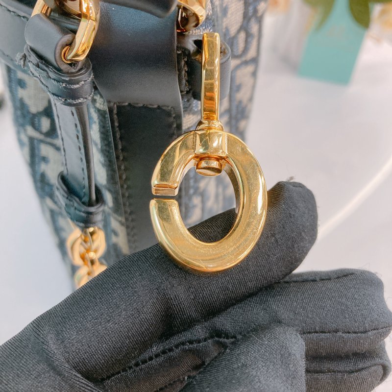 MS0692	Christian Dior迪奧經典花紋兩用包包  Cest Dior Bucket Medium Oblique Navy-20