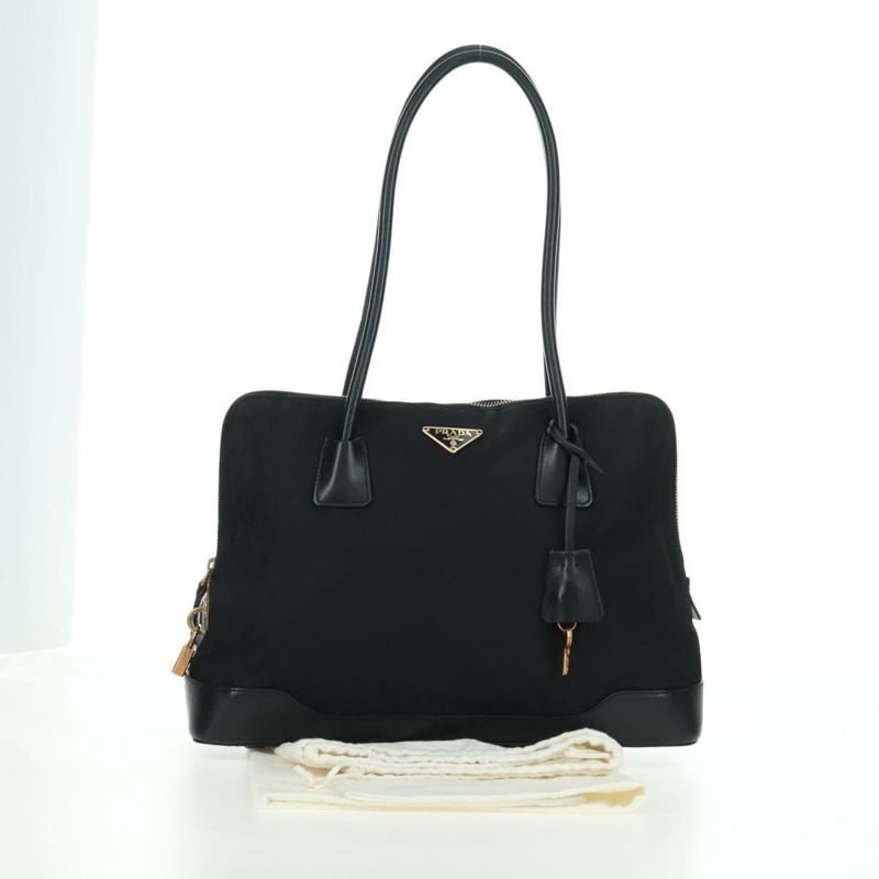【日本直送】PRADA 單肩包 尼龍 金色 黑色 正品 ARZ677V-11