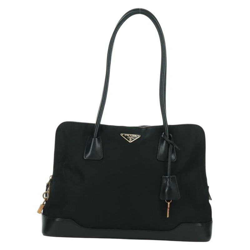 【日本直送】PRADA 單肩包 尼龍 金色 黑色 正品 ARZ677V-12