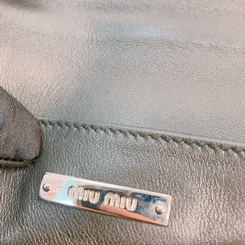 MS0693	Miu Miu 缪缪水晶扣鍊帶包包 Madras Crystal Shoulder Bag Calfskin-15