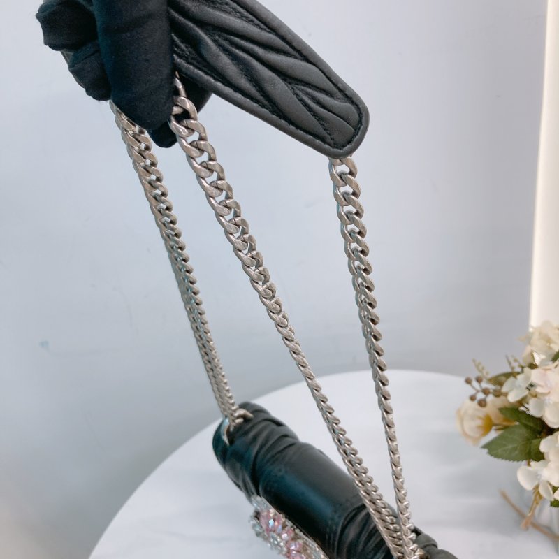 MS0693	Miu Miu 缪缪水晶扣鍊帶包包 Madras Crystal Shoulder Bag Calfskin-18
