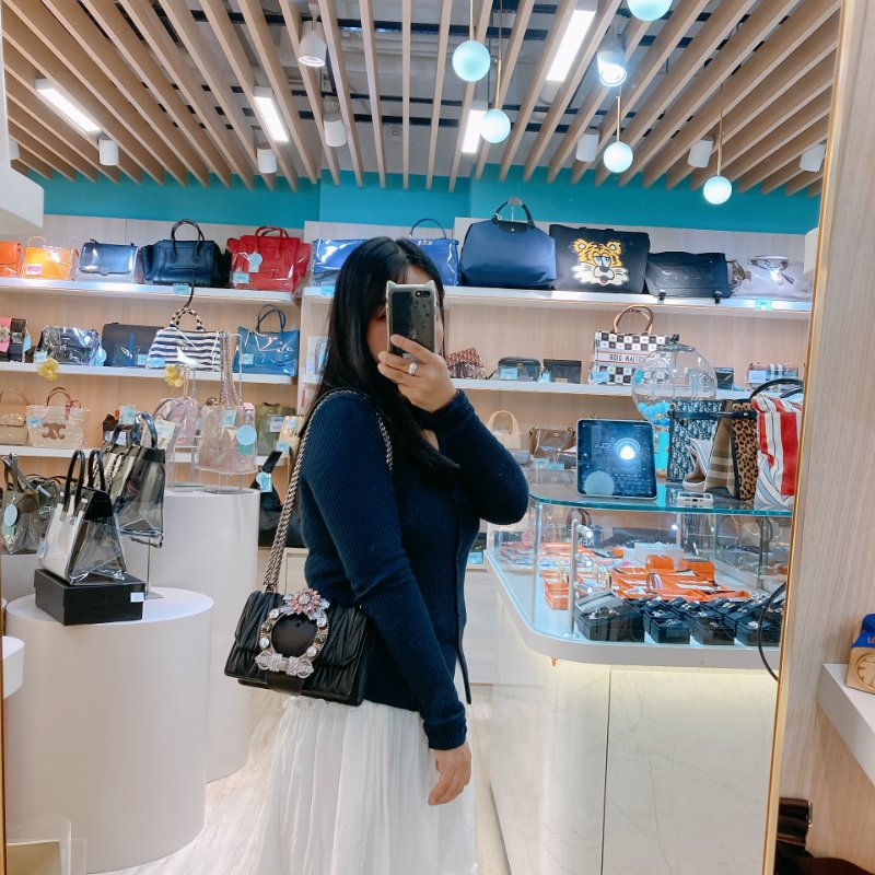 MS0693	Miu Miu 缪缪水晶扣鍊帶包包 Madras Crystal Shoulder Bag Calfskin-23