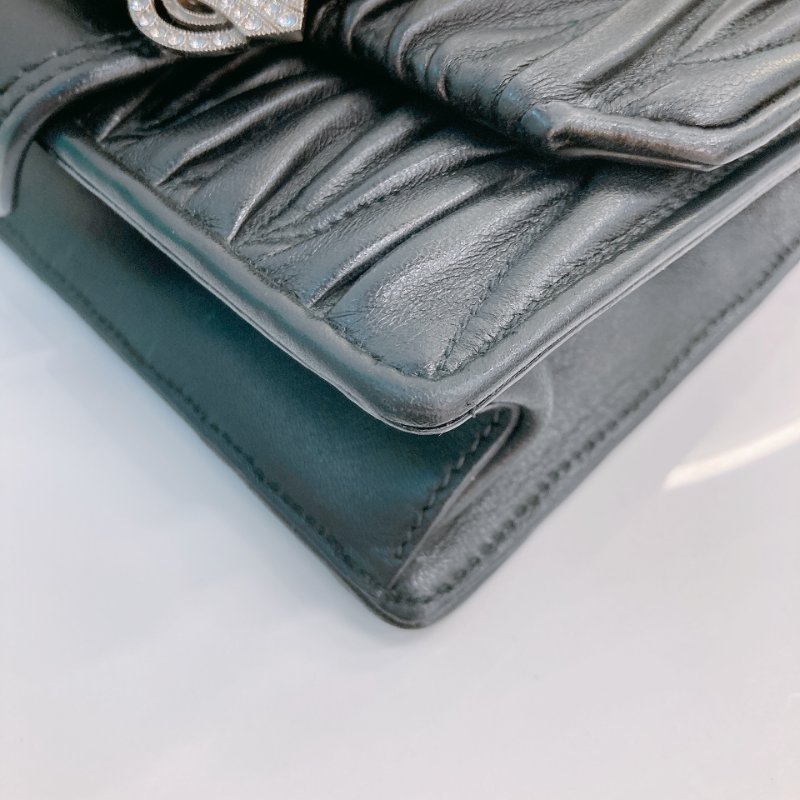 MS0693	Miu Miu 缪缪水晶扣鍊帶包包 Madras Crystal Shoulder Bag Calfskin-26