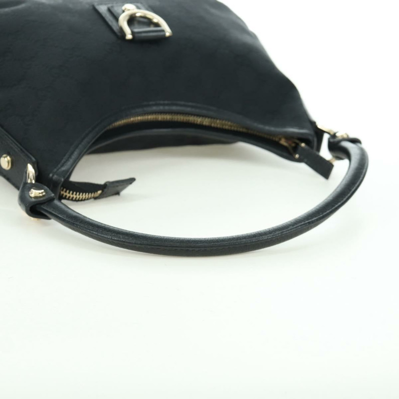 【日本直送】GUCCI GG帆布Abbey單肩包 黑色金色 180738 正品 AMZ541V-6