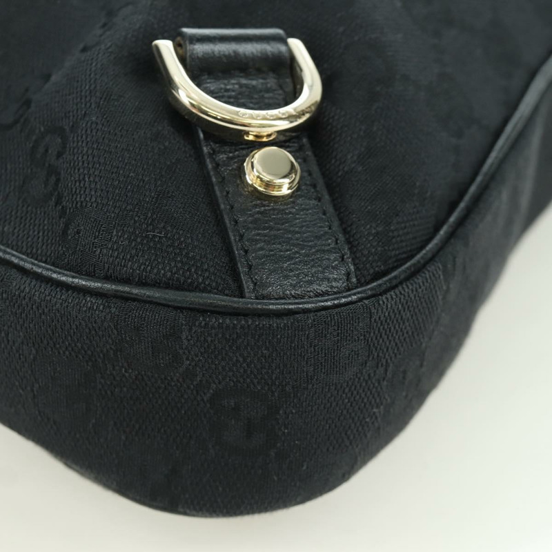 【日本直送】GUCCI GG帆布Abbey單肩包 黑色金色 180738 正品 AMZ541V-15