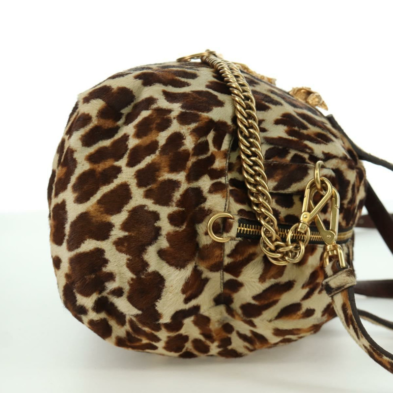 【日本直送】PRADA 手提包 Unborn 小牛皮 2way Brown Auth YKZ564SAV-3