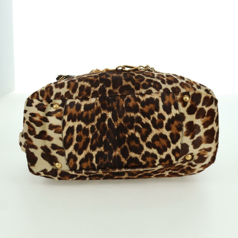 【日本直送】PRADA 手提包 Unborn 小牛皮 2way Brown Auth YKZ564SAV-4