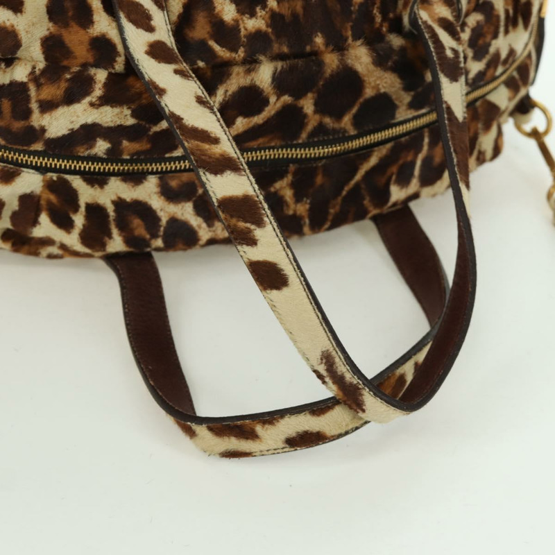 【日本直送】PRADA 手提包 Unborn 小牛皮 2way Brown Auth YKZ564SAV-6