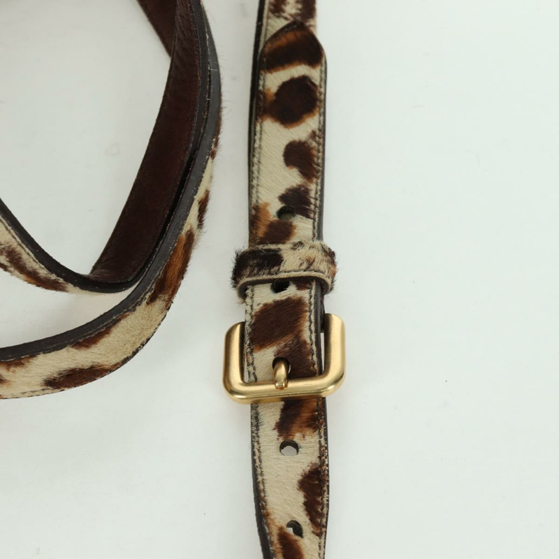 【日本直送】PRADA 手提包 Unborn 小牛皮 2way Brown Auth YKZ564SAV-8