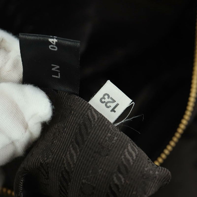 【日本直送】PRADA 手提包 Unborn 小牛皮 2way Brown Auth YKZ564SAV-10