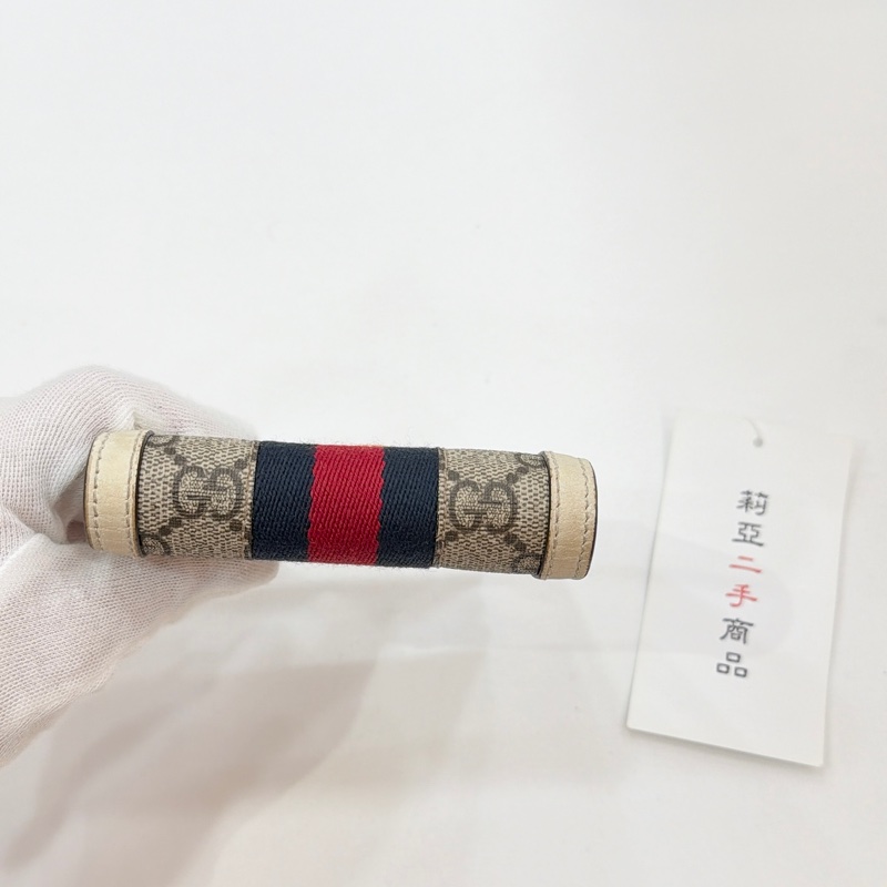 莉亞精品♡ Gucci 老花對開短夾 二手-3