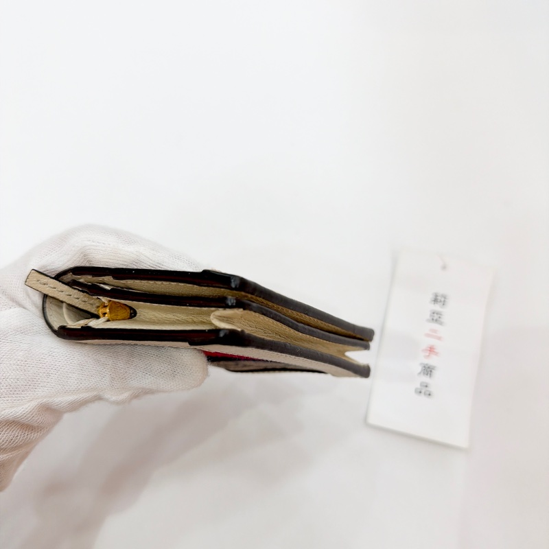 莉亞精品♡ Gucci 老花對開短夾 二手-9