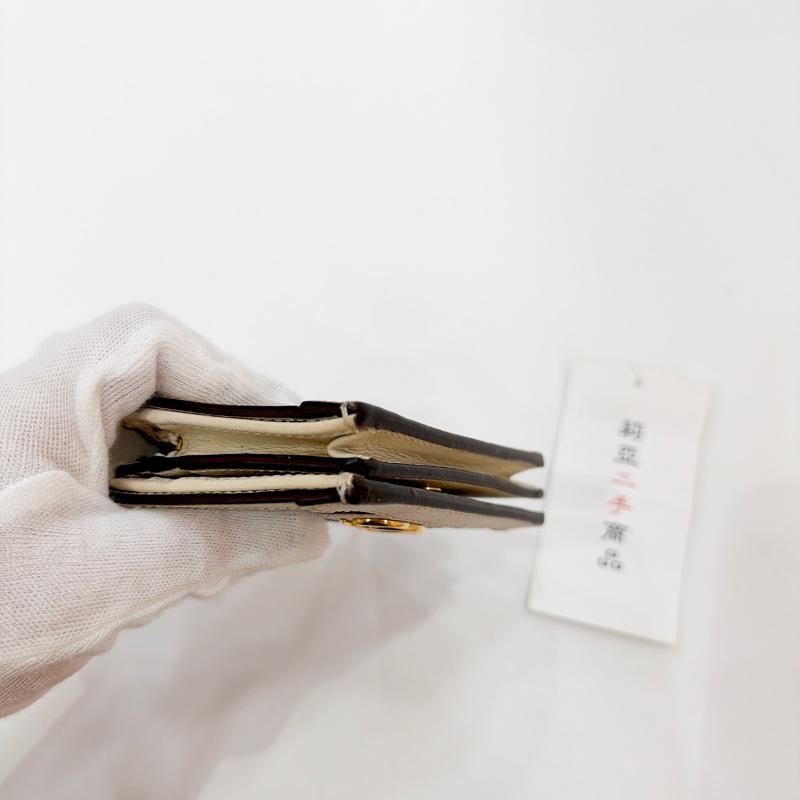 莉亞精品♡ Gucci 老花對開短夾 二手-10