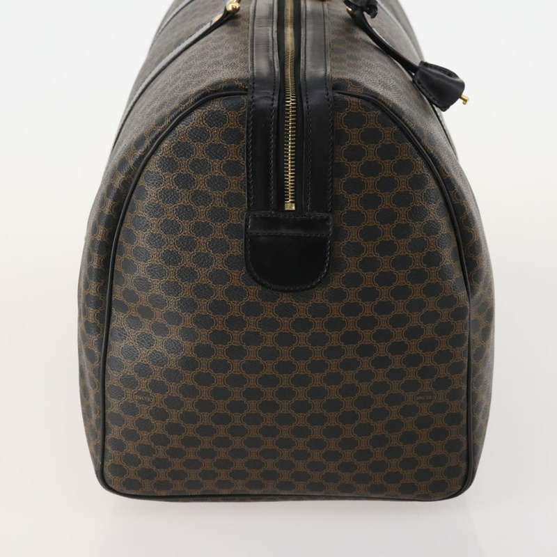 【日本直送】CELINE Macadam帆布波士頓包 PVC皮革 黑色金色 正品 BAZ801V-3