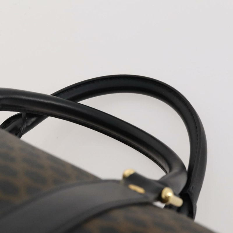 【日本直送】CELINE Macadam帆布波士頓包 PVC皮革 黑色金色 正品 BAZ801V-7