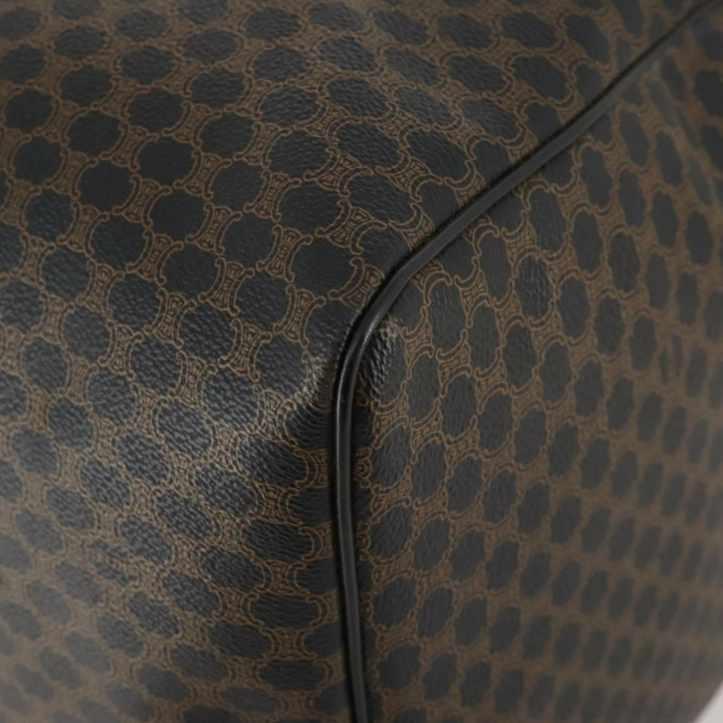 【日本直送】CELINE Macadam帆布波士頓包 PVC皮革 黑色金色 正品 BAZ801V-13