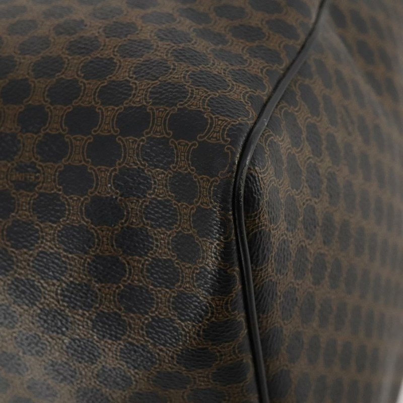 【日本直送】CELINE Macadam帆布波士頓包 PVC皮革 黑色金色 正品 BAZ801V-15