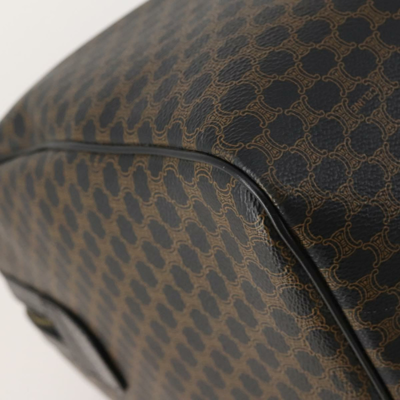 【日本直送】CELINE Macadam帆布波士頓包 PVC皮革 黑色金色 正品 BAZ801V-16