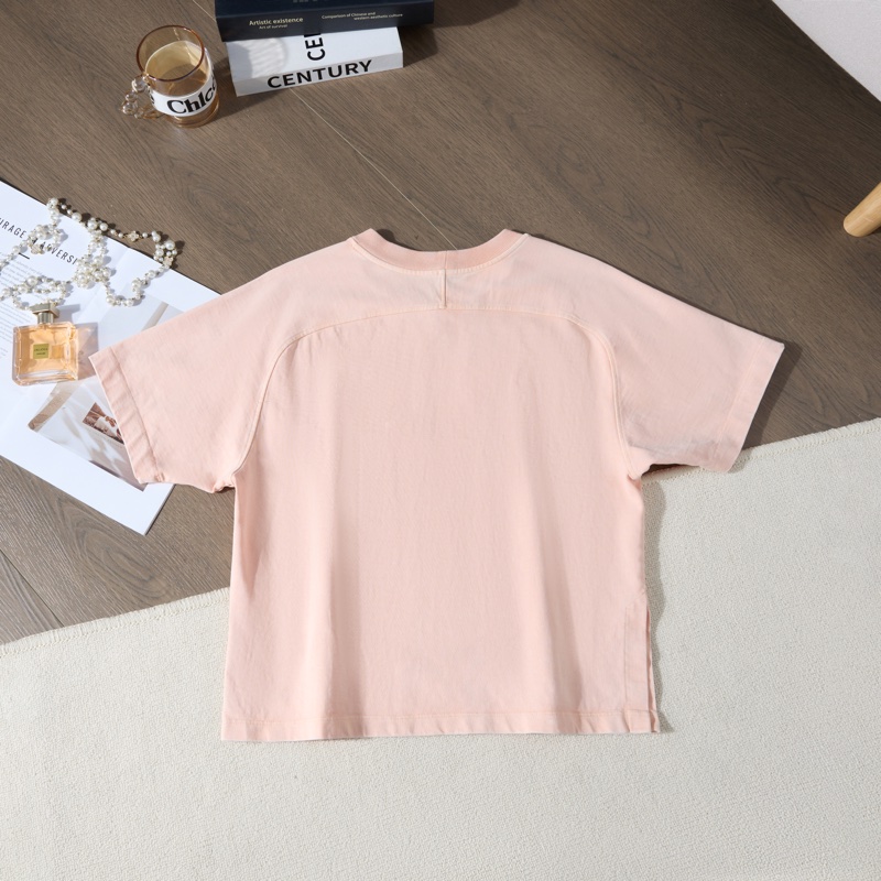 LV粉橘色短袖T恤-6