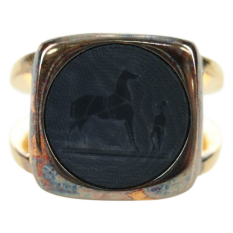 HERMES Corozo 戒指 50 金屬金正品 174693M