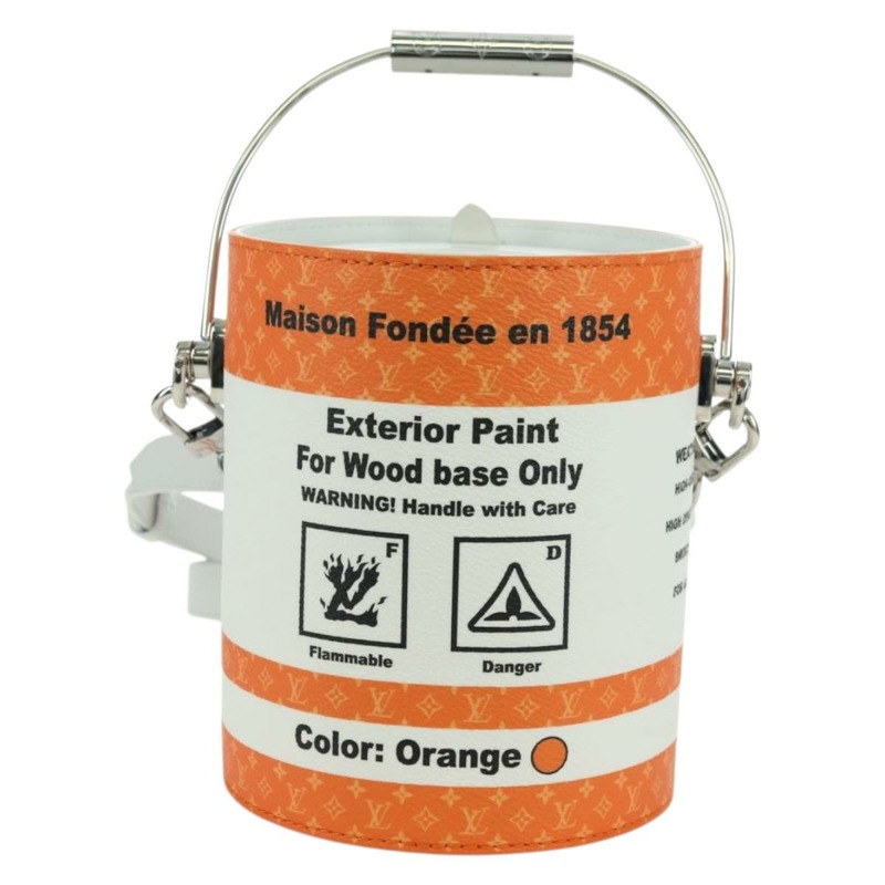【日本直送】路易威登 LV 彩繪罐形單肩背包 PVC 橙色 M81590 正品 YKZ991SM-1